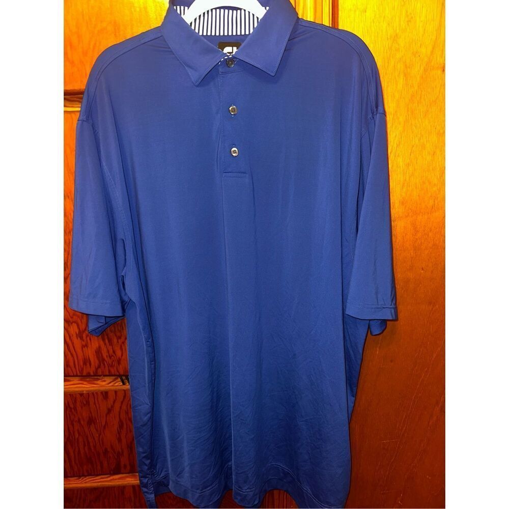 Footjoy Golf Polo Royal Blue Men’s Polo Shirt Size Extra Large XL XXL